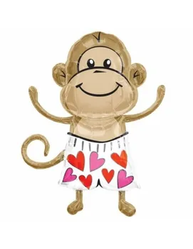

Balloon Love Monkey Shape 84cm