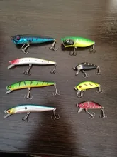 Minnow Jig-Bait Wobbler Fishing-Lure Crankbait-Carp Bass-Pesca Topwater 1PCS 50mm Striped