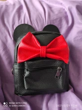 Mochila pequeña de cuero PU para mujer, Mini bolsa femenina, mochila agradable arco chicas adolescentes, bolso bandolera escolar, novedad de 2020