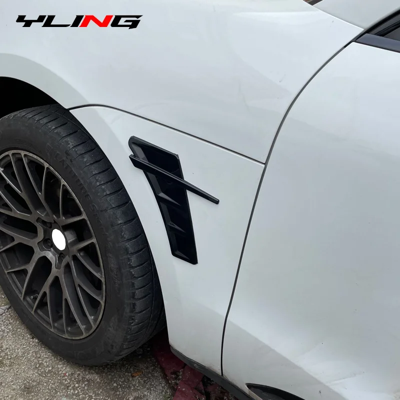 Glossy Black Carbon 3d Car Universal Fender Side Body Decoration