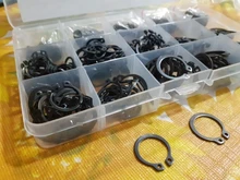 NINDEJIN-Juego de anillos de retención de presión, clip de circlip externo, acero inoxidable, acero al carbono, 5-19mm, 480 Uds.