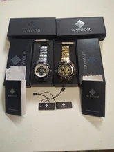 WWOOR-Reloj de pulsera deportivo para hombre, cronógrafo de cuarzo, resistente al agua, Masculino