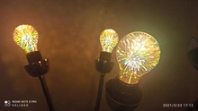 Lamp Light-Bulb Fireworks 3d-Decoration Edison Christmas-Tree Star Novelty Vintage E27 6w