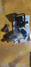 pistola de pintura, manómetro de regulador de aire + herramienta de filtro de trampa de agua en línea + adaptador JP/EU/US, herramientas neumáticas, accesorios para aerografo