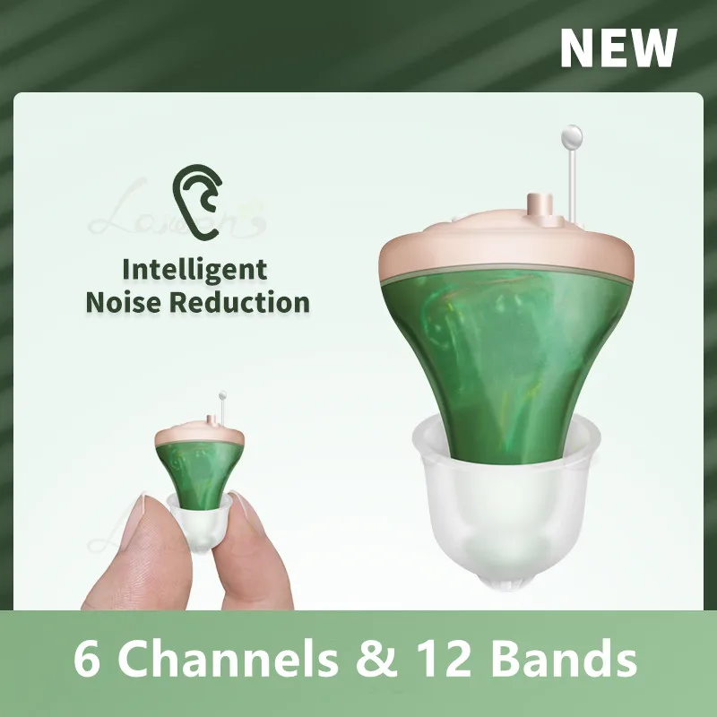 Digital MINI Hearings Aids For Deafness Speaker Amplifier Batteries