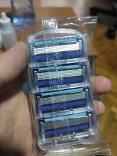 4 unids/lote cuchillas de afeitar 5 capas de cuchilla de afeitar para Gilettee de energía de fusión de afeitar BladesFor Gillette Proglide máquina