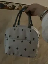 Bolsa de almuerzo portátil, bolsa de caja de almuerzo con aislamiento térmico, bolso enfriador, bolsa de almuerzo, contenedor de cena, bolsas de almacenamiento de comida escolar