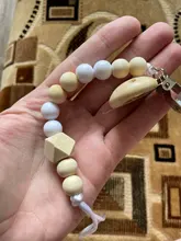 Clip para chupete de bebé, cadena de cuentas de madera, Clip para chupete, chupete, chupete para masticar, correa, soporte para pezones, cuerda anticaída