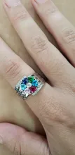 Jewelry Rings Birthstone Custom Silver Personalized Women 925 Sweey Name for No-Moq