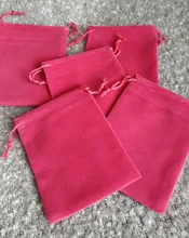 Lote de 50 unidades de bolsitas de terciopelo de colores, bolsitas de terciopelo con cordón, 5x7cm, 7x9cm, 8x10cm, 9x12cm