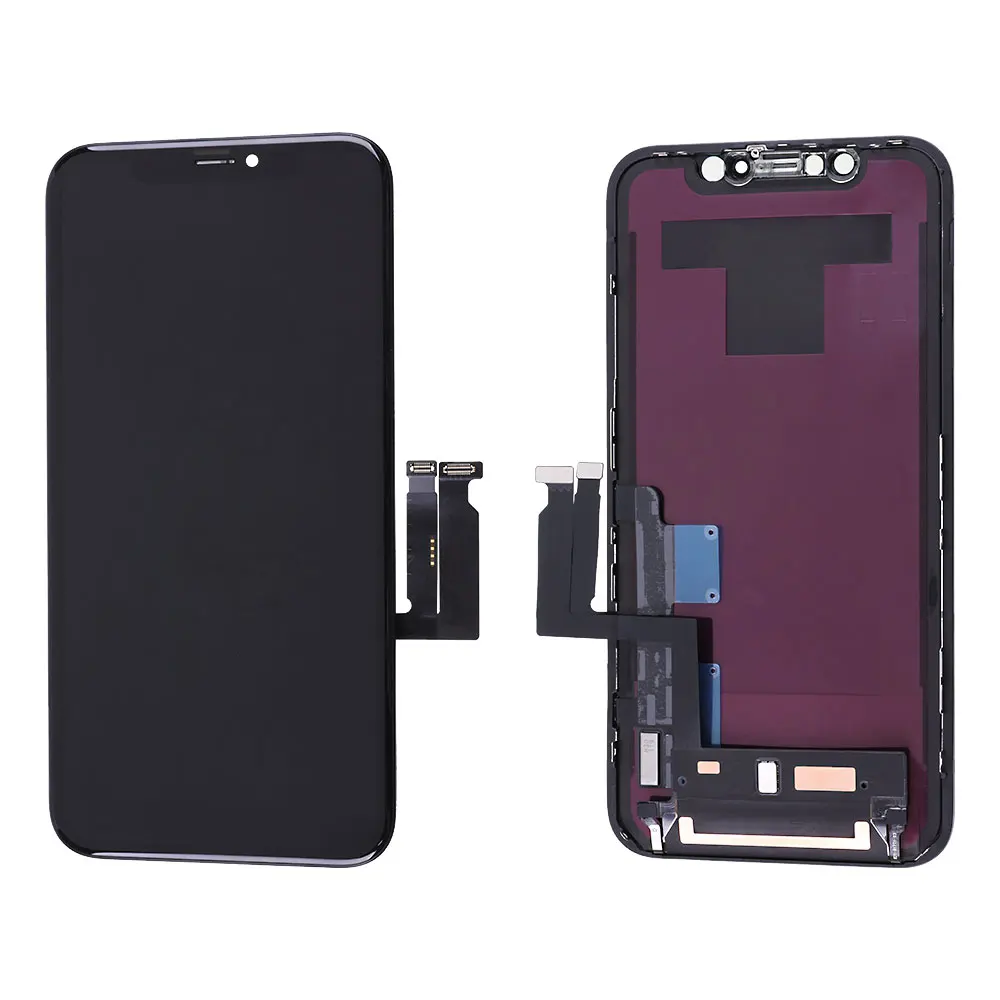 For Ip XR Screen OLED экран для iPhone X XR XS MAX lcd емкостный сенсорный экран Супер retina OLED дисплей дигитайзер сборка Замена Черный - Цвет: For Ip XR Screen