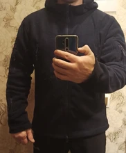 Hooded Jacket Clothing Coat Fleece TACVASEN Airsoft Autumn Winter Outerwear Mens Military