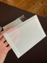 Sobres transparentes personalizados, conjunto de Sobres de papel translúcido con letras Vintage para invitación de boda, para tarjetas, 10 unids/lote