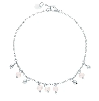 

Silver Bracelet with cultured sunlight pearls sample 925