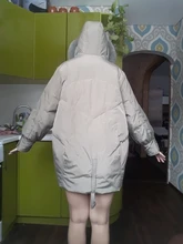 De moda de las mujeres de invierno de cuello de piel de zorro Real blanco chaqueta de plumón de pato con capucha mujer suelta gruesa caliente cremallera abrigo de gran tamaño a prueba de viento