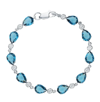 

Silver Bracelet with cubic zirconia sunlight sample 925