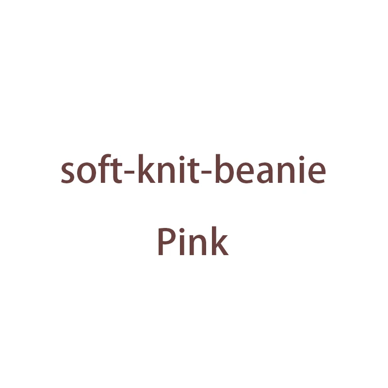 Мягкие вязаные шапочки по индивидуальному заказу - Цвет: Pink