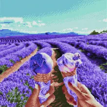 Алмазная мозаика APK 19039 Лавандовый Прованс 40*50 Эксклюзив