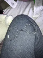 Uds \ Set de acero inoxidable pulsera de pareja un par de imán mano hombres y mujeres regalo amistad encantos cuerda joyería