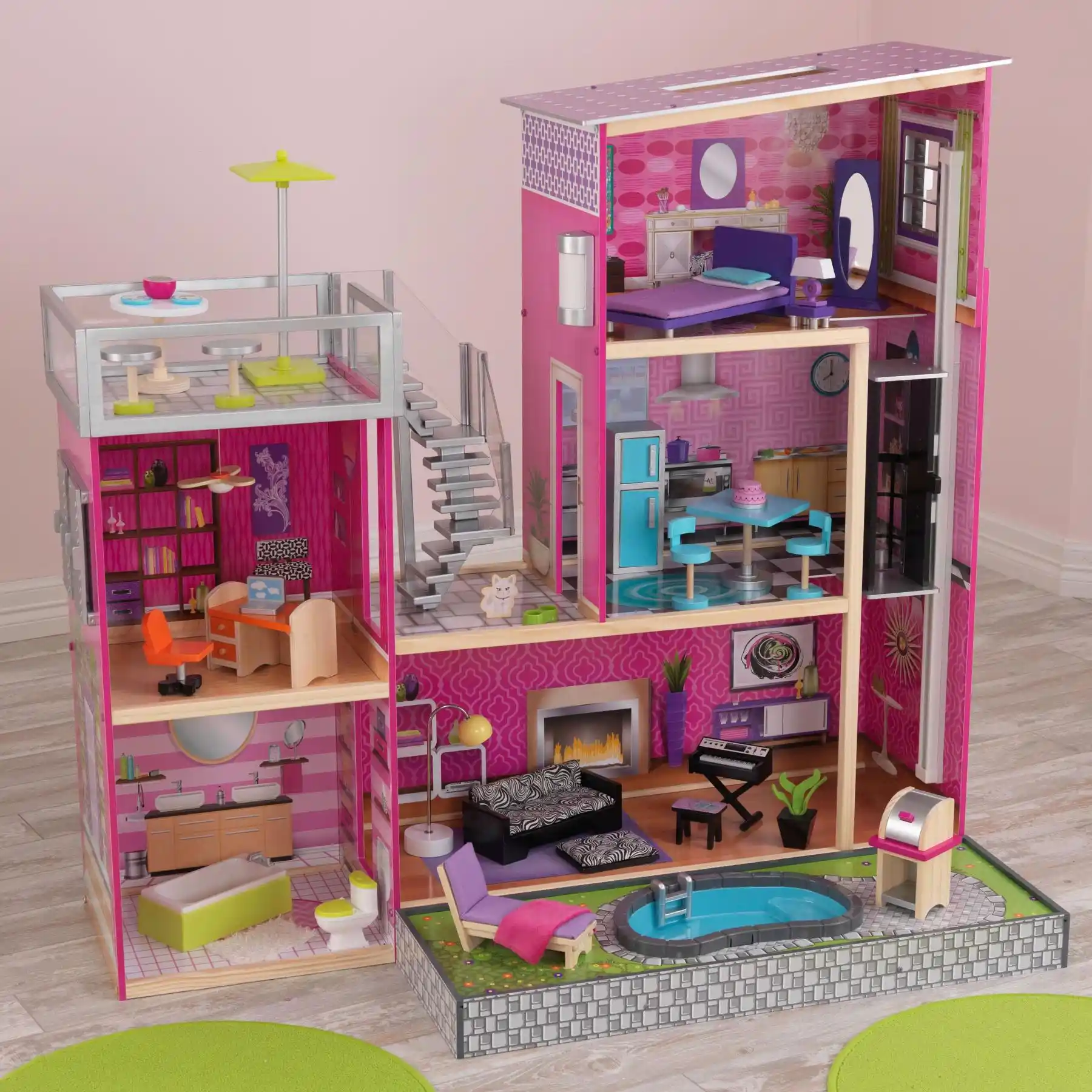 kidkraft sogno casa barbie gloss con
