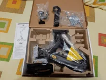 Monitor-Holder Arm-Gas-Spring Desktop LED F80 Dual-Arm Full-Motion NB NEW LCD 2-9kg USB3.0