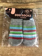 Dog Socks Shoes Paw-Protector Booties-Accessories Anti-Slip Small Warm Knit Thick