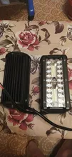 Barra de luz LED de 7 pulgadas para conducción todoterreno, haz combinado de 3 filas para barco, coche, Tractor, camión, 4x4, SUV, 12V y 24V, 2 uds.