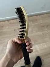 Peine para masaje del cuero cabelludo para niña, cerdas de nailon, cepillo de pelo rizado húmedo para mujer, cepillo de pelo para salón, herramientas de estilo de peluquería