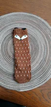 Calcetines de dibujos animados para niños, estilo Totoro, ratón, zorro, algodón, pierna alto rodilla, grande, cálido