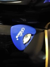 Guitarra elegir titular de plástico carcasa de plectro con adhesivo de la guitarra cajas de almacenamiento para 1-3 piezas selecciones de guitarra