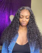 RESHINE-Peluca de pelo rizado de Mongolia, cabello humano con encaje frontal 13x4, 180%, 13x6, cierre de encaje rizado, prearrancado