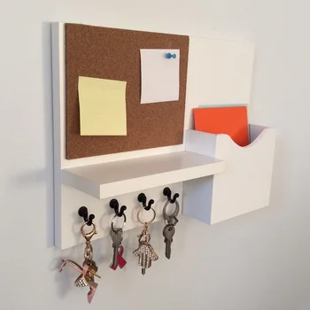 

Cork Board Bulletin Board Message Board Key Hooks Key Holder Key Hanger