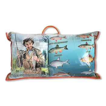 

Road set for men fisherman plaid, pillow (linen)