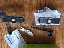 Bicycle-Light Waterproof Rechargable Dual-Color USB Red with Memory-Function Led-Blue