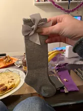 Calcetines con pajarita para niño pequeño, calcetín grande hasta la rodilla, calzas largas de tacto suave, de algodón y encaje para bebé 2019