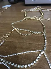 17KM-tobillera de cristal multicapa para mujer y niña, cadena gruesa dorada, pulsera para tobillo, joyería para pierna