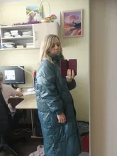 Down-Jacket Coat Yellow Winter Women Outerwear Snow FTLZZ Warm Blue Long 90%White-Duck-Down