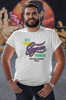 

Angemiel Wear Super Power White Men 'S Cotton Big Size T-Shirt