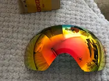 COPOZZ-Gafas de esquí antivaho, lentes de esquí esférico grande, reemplazo de lentes de nieve (solo lentes), UV400, 201