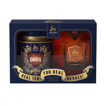 

Tea Richard "Royal grog tea set", Black leaf with additives, 120 gr