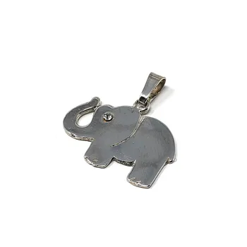 

Pendant Silver law 925m elephant 23mm. Smooth cubic zirconia [AB5200]