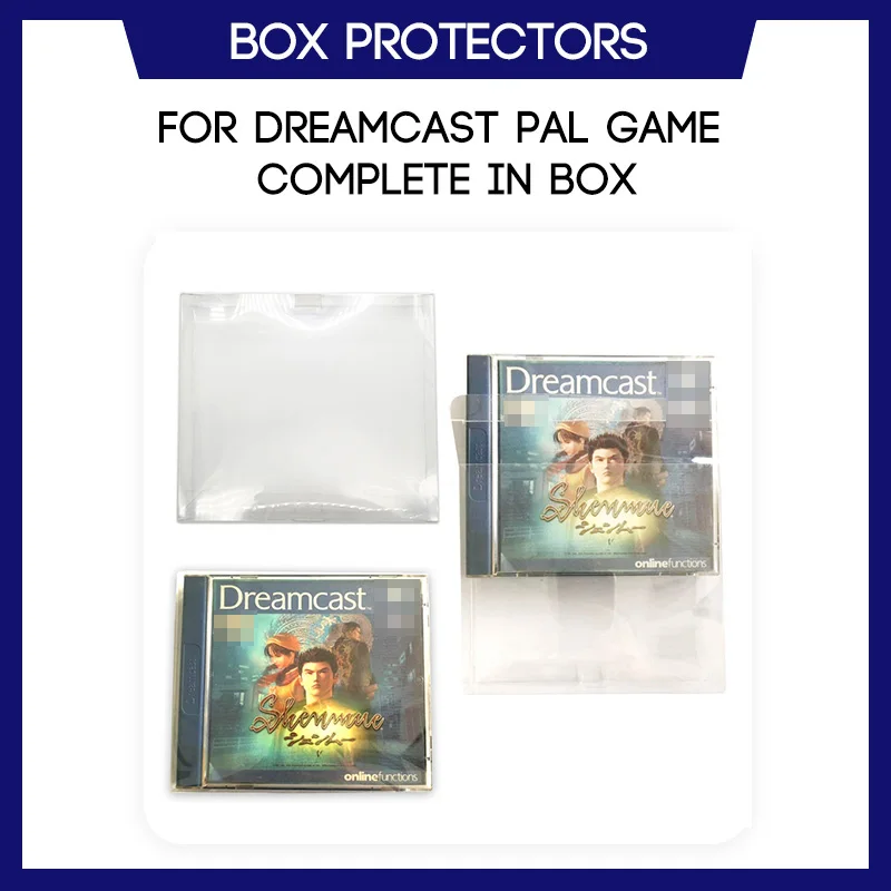 Прозрачный пластиковый чехол для Dreamcast PAL Game CIB|Чехлы| |