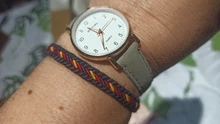 Reloj de pulsera con correa de cuero para mujer, nuevo accesorio informal a la moda, sencillo, caja de Reloj de cuarzo, 2020