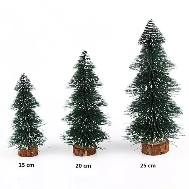 3/4 stücke Künstliche Mini Weihnachten Baum Kleine Weihnachten Baum Tischplatte Verschiedene Kiefer Bäume für Zuhause Weihnachten/Weihnachten Dekoration_voghion.com
