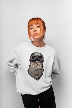 

Angemiel Wear Pilot Cat Women Sweatshirts
