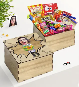 

Tailor-made In Wooden Box Lady Dietician Caricature Of Nostalgic Lezzetler Gift set
