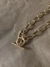 ZOVOLI-cadena de oro grueso de varias capas para mujer, Gargantilla Punk, collar con colgante redondo Irregular a la moda, joyería 2021