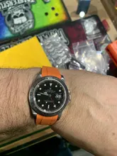 Correa de silicona de extremo curvado para reloj, 20mm, negro, verde, azul y naranja, para correa de papel, RX, Daytona, Submariner, GMT explorer 2, pulsera