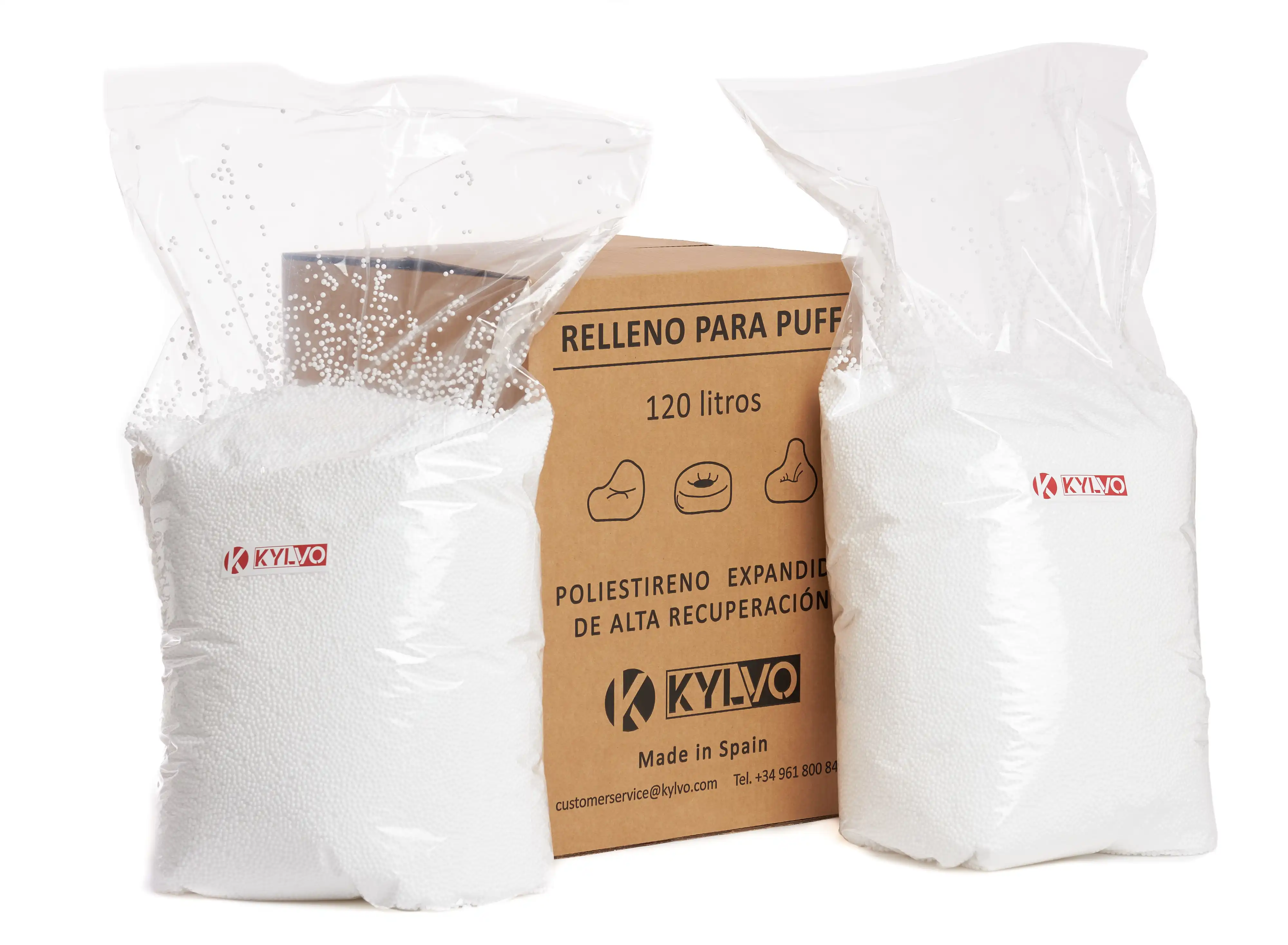 Filling for Puff (120 litres)-high recovery expanded polystyrene balls