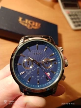 LIGE-relojes deportivos militares para hombre, de cuero, resistente al agua, de pulsera de cuarzo, con caja